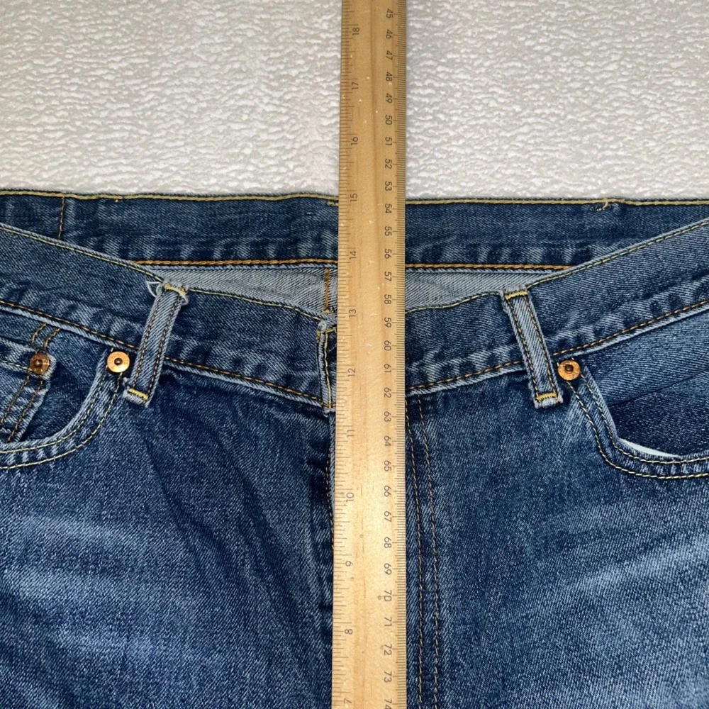 Levi's 505 Regular Fit Jeans Mens 40x32 Blue Denim Straight Leg Work Casual